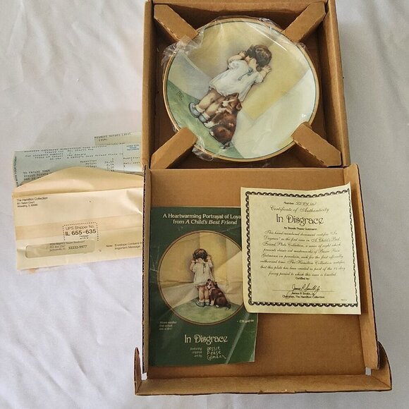 RARE & VINTAGE "In Disgrace" plate from Hamilton Collection - Picture 4 of 4